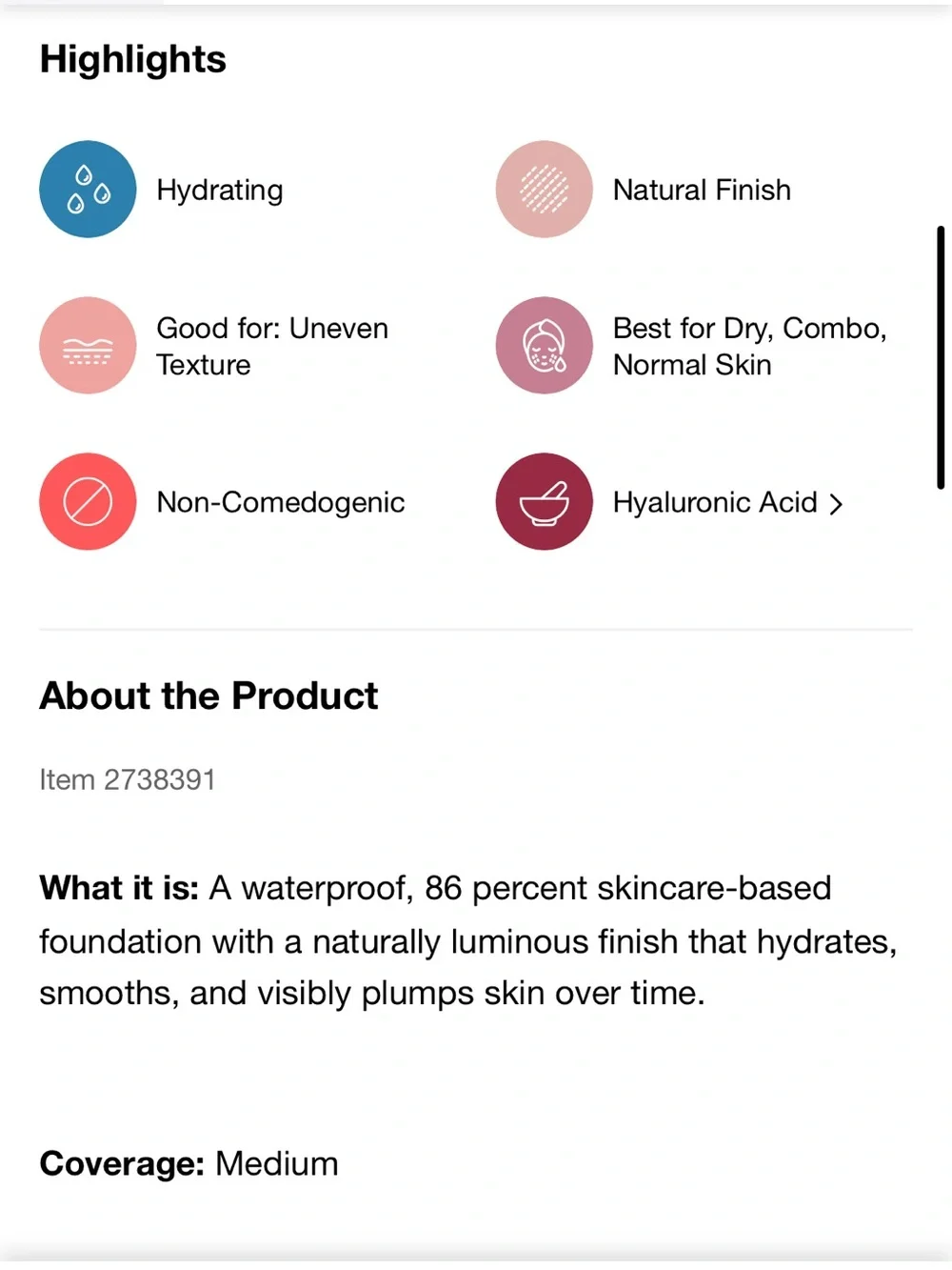 Makeup Forever HD Skin Hydra Glow Foundation - 1Y08 Warm Porcelain Fair to Light